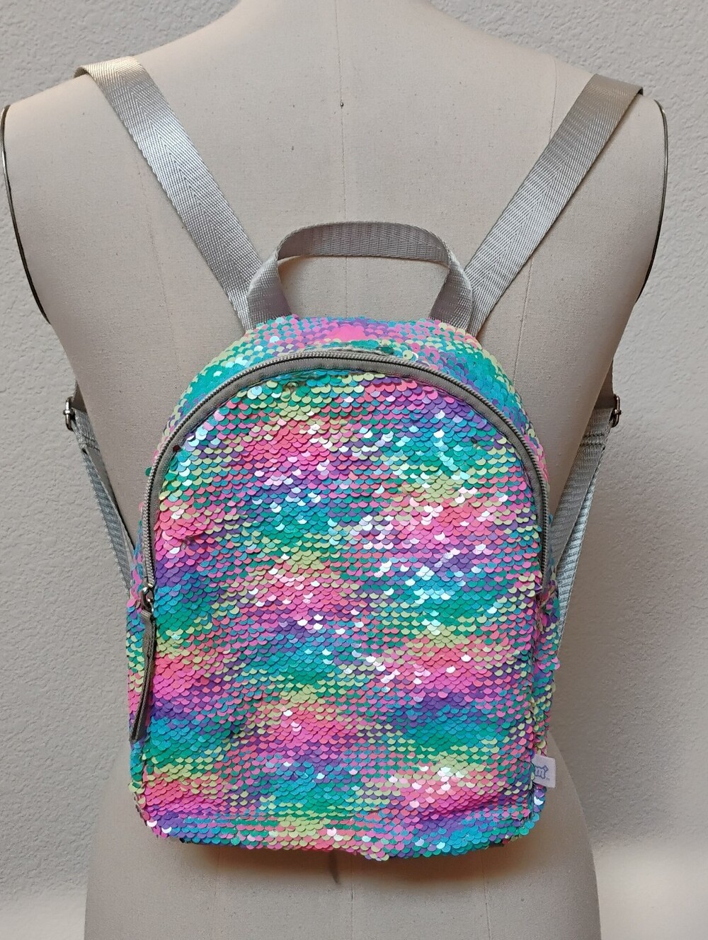 Reversible Sequin Multicolor Mini Backpack
